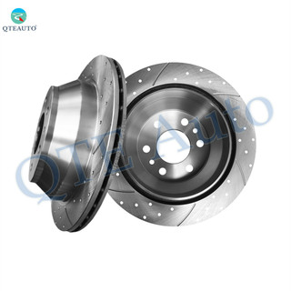 Front 303mm Drilled Slotted Brake Disc Rotors For 1998-2002 Pontiac Firebird