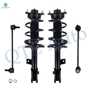 Set of 4 Front Sway Bar Link-Quick Complete Strut-Coil Spring Assembly For 2014 2015 Hyundai Tucson