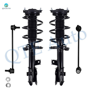 Set of 4 Front Sway Bar Link-Quick Complete Strut-Coil Spring Assembly For 2019-2021 Hyundai Tucson