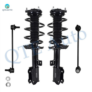 Set of 4 Front Sway Bar Link-Quick Complete Strut-Coil Spring Assembly For 2017-2019 KIA Sportage SX Turbo AWD