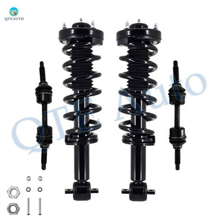 Set of 4 Front Sway Bar Link-Quick Complete Strut-Coil Spring Assembly For 2018-2022 Ford Expedition 4WD