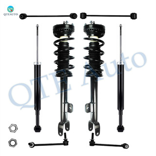 Set of 8 Front Sway Bar Link-Quick Complete Strut-Coil Spring Assembly-Rear Sway Bar Link-Shock Absorber For 2011 Dodge Challenger
