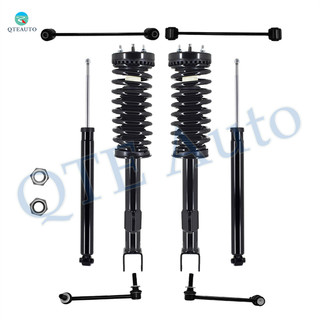 Set of 8 Front Sway Bar Link-Quick Complete Strut-Coil Spring Assembly-Rear Sway Bar Link-Shock Absorber For 2006-2010 Dodge Charger