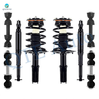 Set of 8 Front Sway Bar Link-Quick Complete Strut-Coil Spring Assembly-Rear Sway Bar Link-Complete Shock Absorber Kit For 2000-2005 Buick Lesabre