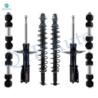 Set of 8 Front Sway Bar Link-Suspension Strut Assembly-Rear Sway Bar Link-Shock Absorber Conversion Kit For 2001-2003 Oldsmobile Aurora