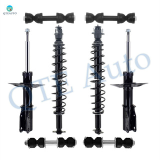 Set of 8 Front Sway Bar Link-Suspension Strut Assembly-Rear Sway Bar Link-Shock Absorber Conversion Kit For 2001-2003 Oldsmobile Aurora