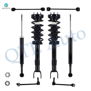 Set of 8 Front Sway Bar Link-Quick Complete Strut-Coil Spring Assembly-Rear Sway Bar Link-Shock Absorber For 2011 2012 2015-2019 Chrysler 300 C Limited