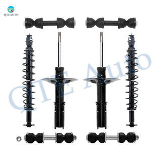 Set of 8 Front Sway Bar Link-Suspension Strut Assembly-Rear Sway Bar Link-Shock Absorber Conversion Kit For 1998-2004 Cadillac Seville