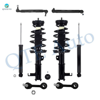 Set of 8 Front Sway Bar Link-Quick Complete Strut-Coil Spring Assembly-Rear Sway Bar Link-Shock Absorber For 2014-2019 Chevrolet Impala V6 3.6L