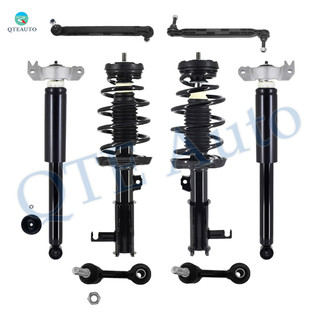 Set of 8 Front Sway Bar Link-Quick Complete Strut-Coil Spring Assembly-Rear Sway Bar Link-Complete Shock Absorber Kit For 2014-2018 Chevrolet Impala L4