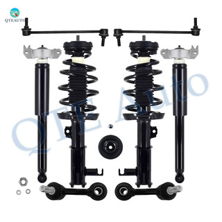 Set of 8 Front Sway Bar Link-Quick Complete Strut-Coil Spring Assembly-Rear Sway Bar Link-Complete Shock Absorber Kit For 2014-2018 Chevrolet Impala V6 3.6L