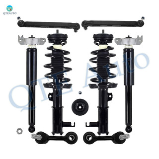 Set of 8 Front Sway Bar Link-Quick Complete Strut-Coil Spring Assembly-Rear Sway Bar Link-Complete Shock Absorber Kit For 2014-2018 Chevrolet Impala V6 3.6L