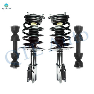 Set of 4 Front Sway Bar Link-Quick Complete Strut-Coil Spring Assembly For 2006-2011 Cadillac DTS