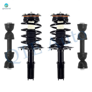 Set of 4 Front Sway Bar Link-Quick Complete Strut-Coil Spring Assembly For 2000-2005 Cadillac Deville