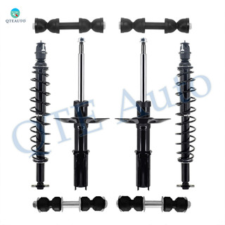 Set of 8 Front Sway Bar Link-Suspension Strut Assembly-Rear Sway Bar Link-Shock Absorber Conversion Kit For 1998 1999 Buick Riviera