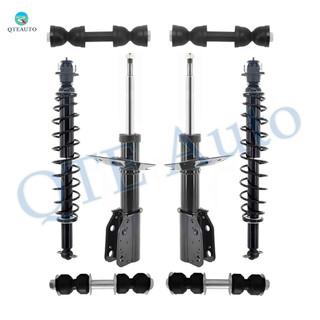 Set of 8 Front Sway Bar Link-Suspension Strut Assembly-Rear Sway Bar Link-Shock Absorber Conversion Kit For 2006-2011 Buick Lucerne
