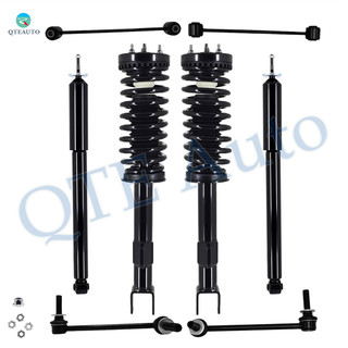 Set of 8 Front Sway Bar Link-Quick Complete Strut-Coil Spring Assembly-Rear Sway Bar Link-Shock Absorber For 2005-2010 Chrysler 300 C