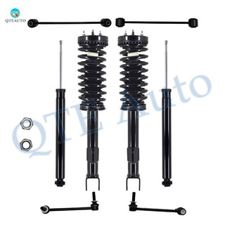 Set of 8 Front Sway Bar Link-Quick Complete Strut-Coil Spring Assembly-Rear Sway Bar Link-Shock Absorber For 2005-2010 Chrysler 300 RWD