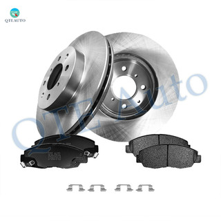 Set of 6 Front 262mm Brake Disc Rotors-Ceramic Brake Pad Kit For 2010-2014 Honda Insight