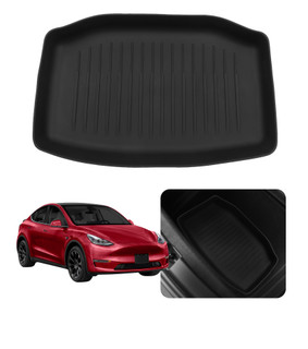Rear Trunk Mat Storage Mat TPE Cargo Liner Storage Mat for 2021-2023 Tesla 3 Exc. Highland, Essential Tesla Accessories All weather Floor Mats for Model 3