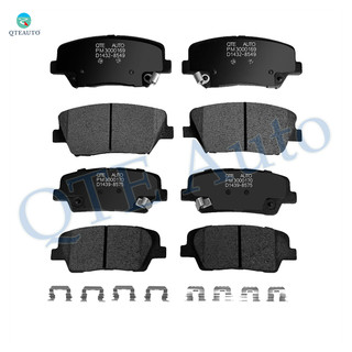 Set of 8 Front-Rear Ceramic Brake Pad Kit For 2010-2012 Hyundai Santa FE