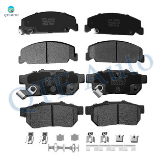 Set of 8 Front-Rear Ceramic Brake Pad Kit For 1992-1995 Honda Civic