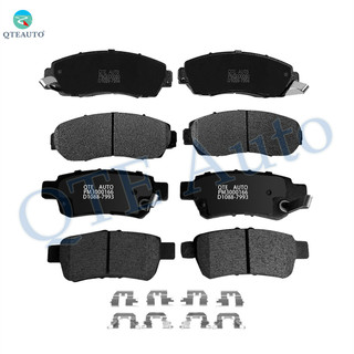 Set of 8 Front D1521 7994-Rear Ceramic Brake Pad Kit For 2005-2010 Honda Odyssey