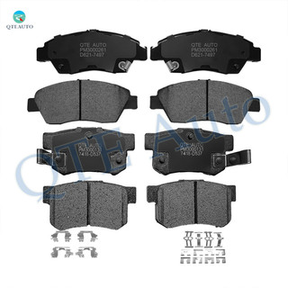 Set of 8 Front-Rear Ceramic Brake Pad Kit For 2003-2015 Honda Civic