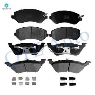 Set of 8 Front-Rear Ceramic Brake Pad Kit For 2002 2004 Dodge Caravan