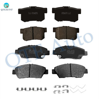 Set of 8 Front-Rear D537 7418 Ceramic Brake Pad Kit For 2011-2015 Honda CR-Z