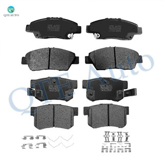 Set of 8 Front-Rear 7418-D537 Ceramic Brake Pad Kit For 2011-2015 Honda CR-Z