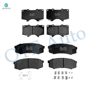 Set of 8 Front-Rear Ceramic Brake Pad Kit For 2003-2007 Toyota Sequoia
