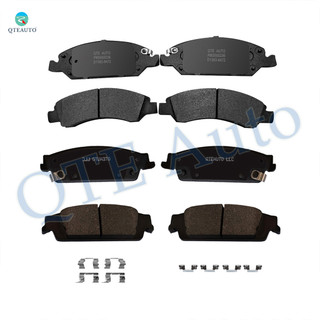 Set of 8 Front-Rear D1707 8930 Ceramic Brake Pad Kit For 2015-2017 2020 Chevrolet Tahoe