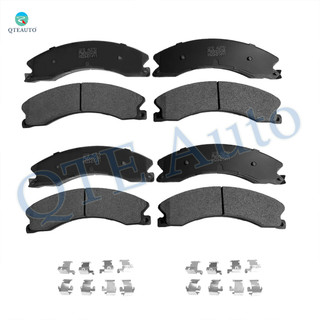 Set of 8 Front-Rear Ceramic Brake Pad Kit For 2011-2018 Chevrolet Silverado 3500 HD