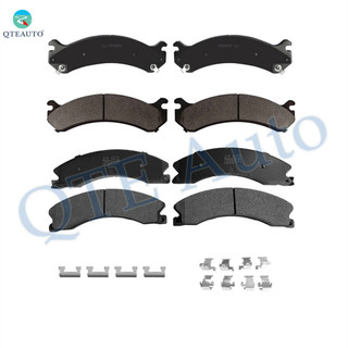 Set of 8 Front-Rear Ceramic Brake Pad Kit For 2009-2016 GMC Savana 3500