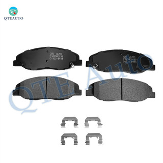 Front Ceramic Brake Pad Kit For 2009-2011 Cadillac STS Except Performance Brakes