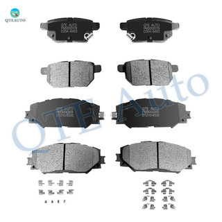 Set of 8 Front D1210 8330-Rear Ceramic Brake Pad Kit For 2009-2013 Toyota Matrix