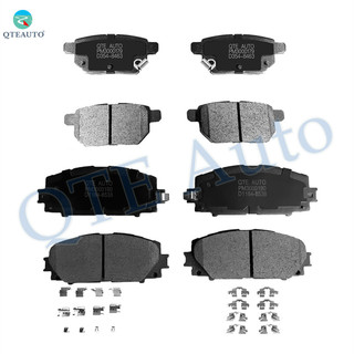 Set of 8 Front-Rear Ceramic Brake Pad Kit For 2017-2019 Toyota Prius Prime