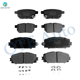 Set of 8 Front-Rear Ceramic Brake Pad Kit For 2010-2018 Toyota Prius
