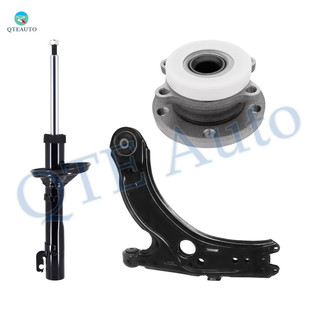 Set of 3 Front Lower Control Arm-Wheel Hub Bearing Assembly-Suspension Strut Assembly For 2005 Volkswagen Jetta Set of 3 Front Lower Control Arm-Wheel Hub Bearing Assembly-Suspension Strut Assembly For 2005 Volkswagen Jetta