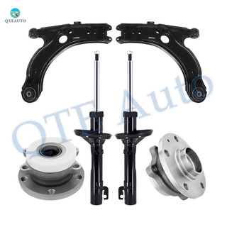 Set of 6 Front Lower Control Arm-Wheel Hub Bearing Assembly-Suspension Strut Assembly For 2005 Volkswagen Jetta Set of 6 Front Lower Control Arm-Wheel Hub Bearing Assembly-Suspension Strut Assembly For 2005 Volkswagen Jetta