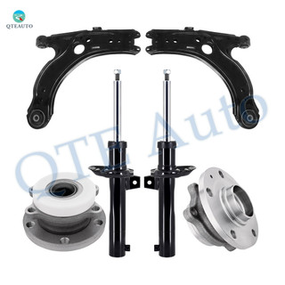 Set of 6 Front Lower Control Arm-Wheel Hub Bearing Assembly-Suspension Strut Assembly For 2005 2006 Volkswagen Jetta Set of 6 Front Lower Control Arm-Wheel Hub Bearing Assembly-Suspension Strut Assembly For 2005 2006 Volkswagen Jetta