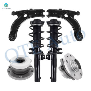 Set of 6 Front Lower Control Arm-Wheel Hub Bearing Assembly-Quick Complete Strut-Coil Spring Assembly For 2005 2006 Volkswagen Jetta Set of 6 Front Lower Control Arm-Wheel Hub Bearing Assembly-Quick Complete Strut-Coil Spring Assembly For 2005 2006 Volkswagen Jetta