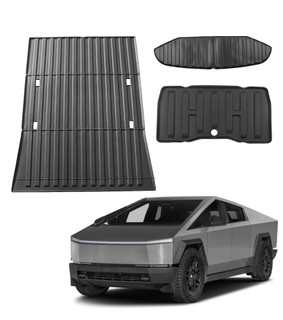 Set of 3 Front Back Box Mats For 2024 2025 Tesla Cybertruck
