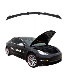 Front Hood Cover Waterproof Strip-Split Model For 2017-2023 Tesla 3 Except Highland