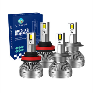 Set of 4 H8/H9/H11 LED Bulb H7 Daytime Running Low Beam 140W, Voltage 12V, Color Temperature 6000K, Lifespan 30,000 hours, IP68, Operating Temperature -15c~105c For 2009-2013 BMW 335I Xdrive