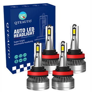 Set of 4 H8/H9/H11 LED Super Bright High Beam Low Beam, 12V, Color Temperature 6000K, Lifespan 30,000 hours, Waterproof rate IP68, Operating Temperature -15c~105c For 2014-2017 Infiniti QX50