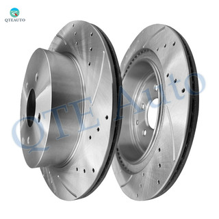 308mm Rear Drilled Slotted Brake Disc Rotors For 2013 Infiniti FX37 Base