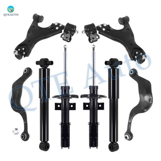 Set of 8 Front Lower Control Arm Ball Joint-Suspension Strut Assembly-Rear Upper Rearward Control Arm-Shock Absorber For 2007-2010 Saturn Outlook Monotube Performance Upgrade