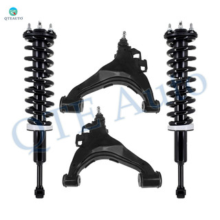Set of 4 Front Lower Control Arm Ball Joint-Quick Complete Strut-Coil Spring Assembly For 2007-2021 Toyota Tundra